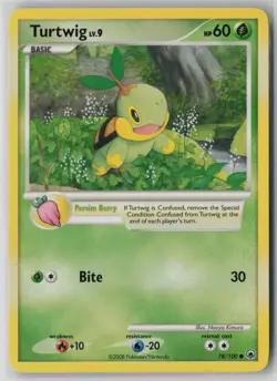 Turtwig 78/100 Pokemon TCG Majestic Dawn Card Lightly Played (LP) 2 - Image 1