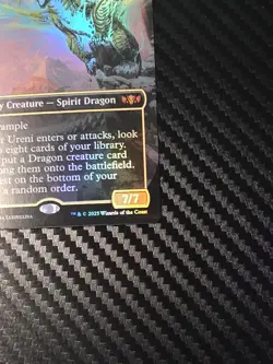 MTG Ureni of the Unwritten (Borderless) Commander: Tarkir: Dragonstorm Foil TCG - Image 4
