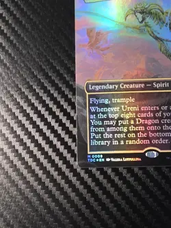 MTG Ureni of the Unwritten (Borderless) Commander: Tarkir: Dragonstorm Foil TCG - Image 5