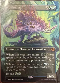 Wistfulness (Borderless) Lorwyn Eclipsed Regular NEW 🆕 PACK TO SLEEVE!!! - Image 1
