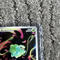 Pokemon TCG Bulbasaur 133/132 Mega Evolution Stamped Holo Illustration Rare - Image 5