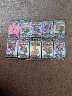 Pokemon Journey Together Booster Packs Lot Of 10 - Image 1