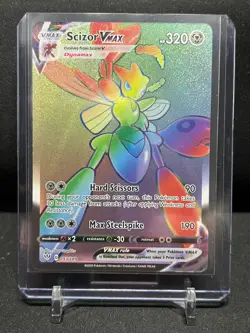 Scizor VMAX 193/189 Rainbow Secret Rare Pokemon 2020 Darkness Ablaze NM - Image 1