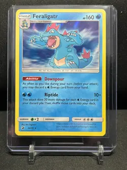 Feraligatr 24/70 Holo Rare Pokemon 2018 Dragon Majesty LP - Image 1