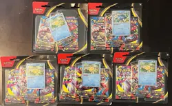 LOT OF (5) POKEMON TCG MEGA EVOLUTION 3-Pack Blisters 1x GOLDUCK 4x PSYDUCK - Image 1