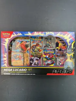 Pokemon TCG Mega Lucario ex Premium Figure Collection Box Factory Sealed NEW - Image 1