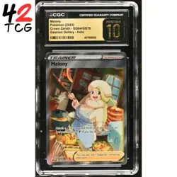 CGC Pristine 10 Melony GG64/GG70 Pokemon Crown Zenith Galarian Gallery - Image 1