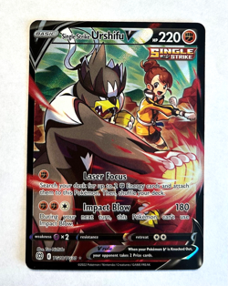 Pokemon Brilliant Stars SINGLE STRIKE URSHIFU VMAX TRAINER GALLERY TG18/TG30 NM - Image 1