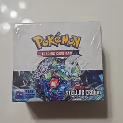 Pokemon Stellar Crown Booster Box - Scarlet & Violet TCG New Sealed Tight Wrap - Image 1