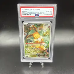 2025 POKEMON TCG SVP EN-SV BLACK STAR Elite Trainer Box PROMO #173 EEVEE PSA 10 - Image 1