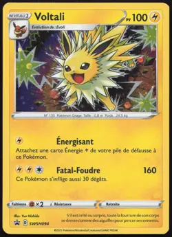 Carte Pokemon Voltali SWSH094 Holo Promo SWSH Francais - Image 1