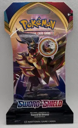 Pokemon 2020 Sword And Shield Base Set Sleeved Booster Pack Factory Sealed - Image 1