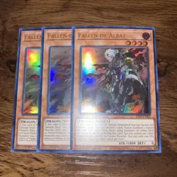 3x Fallen of Albaz 1st Edition Ultra Rare RA01-EN021 Yu-Gi-Oh! NM - Image 2