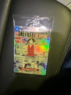 One Piece Monkey D. Luffy US College Basketball Promo Card RUTGERS - Image 1