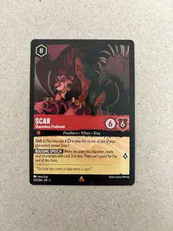 Disney Lorcana - The First Chapter - Scar 123/204 - Regular Rare NM - Image 1