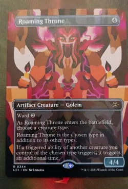 Roaming Throne Borderless Card, Near Mint Condition, Lost Caverns of Ixalan #344 - Image 1