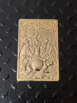 1999 Burger King Pokemon Charizard Nintendo 23K Gold Plated Trading Card - Image 1