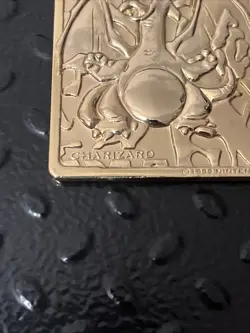 1999 Burger King Pokemon Charizard Nintendo 23K Gold Plated Trading Card - Image 5