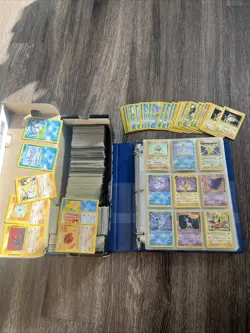 Large Vintage Pokemon Cards All Vintage From Different Sets. Binder And Shoebox. - Image 1