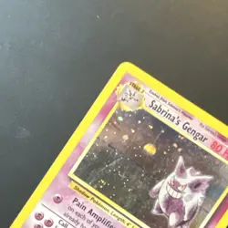 Pokemon TCG Sabrina's Gengar Gym Heroes Holo Rare Card 014/132 Unlimited - Image 2