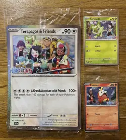 Pokemon Horizons Promo Card Set Sprigatito, Fuecoco, Terapagos and Friends NEW - Image 1