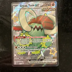 Pokemon Card Great Tusk EX SVP072 Black Star Promo Holo Rare NM - Image 1