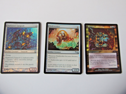 MTG Magic the Gathering 3 FOIL Karten NM Artefakte Darksteel Gargoyle Duskworker - Image 1