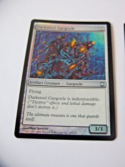 MTG Magic the Gathering 3 FOIL Karten NM Artefakte Darksteel Gargoyle Duskworker - Image 2