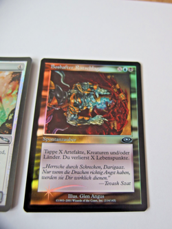 MTG Magic the Gathering 3 FOIL Karten NM Artefakte Darksteel Gargoyle Duskworker - Image 4