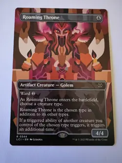 Roaming Throne Borderless the Lost Caverns of Ixalan Regular Mint Condition - Image 1