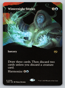 Winternight Stories Borderless - Commander: Tarkir Dragonstorm MTG - Image 1