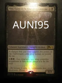 mtg magic vito thorn of the dusk rose FOIL FRENCH vf fr epine de la crepuscule - Image 1