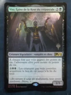 mtg magic vito thorn of the dusk rose FOIL FRENCH vf fr epine de la crepuscule - Image 2