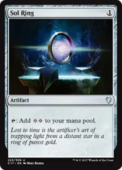 mtg magic sol ring FRENCH vf fr anneau solaire commander 2017 - Image 1