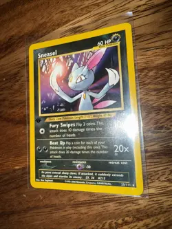 Pokemon Card - Sneasel Neo Genesis 25/111 Rare 1st Edition - Image 2