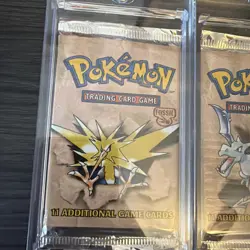 Pokemon (WOC06071) Fossil Booster Packs All 3 - Complete Art Set unweighed - Image 2