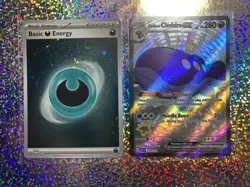 Pokemon TCG: 219/091 Paldean Clodsire ex; Reverse Holo 007 Darkness Energy - Image 1