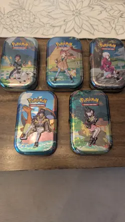 Pokemon Crown Zenith Mini Tins Full Set (Art Card & Sticker Included) NO PACKS - Image 1
