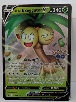 Pokemon ALOLAN EXEGGUTOR V SWSH225 - Pokemon GO - ULTRA RARE HOLO PROMO - LP - Image 1