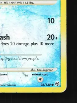 Piplup 93/130 HP Diamond & Pearl English Pokemon Card TCG - Image 3