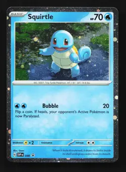 Squirtle SVP 048 English Pokemon Card TCG - Image 1