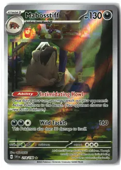 Mabosstiff ⭐ 218/198 Holo Illustration Rare Scarlet & Violet 2023 Pokemon NM - Image 1
