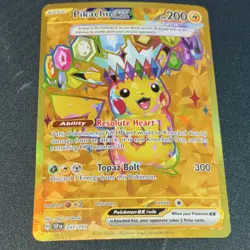 Pokemon Pikachu ex 247/191 Sv08 Surging Sparks Full Art Holo Hyper Rare English - Image 1