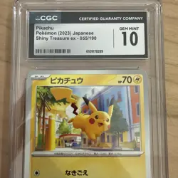 Pikachu 120/Sv-P Japanese Pokemon Scarlet & Violet Promo CGC Gen Mint 10 - Image 2