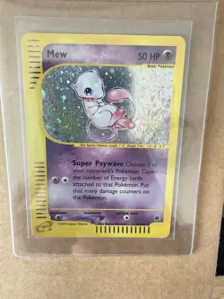 Pokemon Mew Holo Rare Expedition Base Set 19/165 SWIRL - Image 1