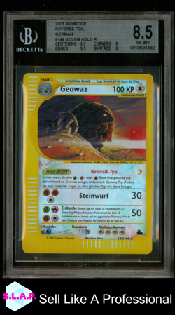 GOLEM HOLO R 2003 POKEMON-E SKYRIDGE REVERSE FOIL GERMAN 148 BGS 8.5 - Image 1