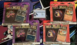 Pokemon Ascended Heroes Sealed Tech Sticker Blister Bundle X4 Charmander/Ghastly - Image 1