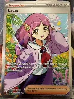1x Lacey - 166/142 - Ultra Rare NM-Mint Pokemon SV07 - Stellar Crown - Image 1