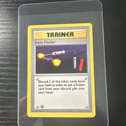 Item Finder 1st Edition Rare 74/102 Base Set WOTC Vintage Pokemon - Image 1