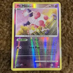 Mr. Mime Mysterious Treasures Rare,Reverse Holo Pokemon Lightly played - Image 1